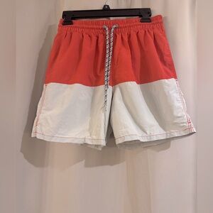 Men’s Tan&Orange Merona Swimming Shorts